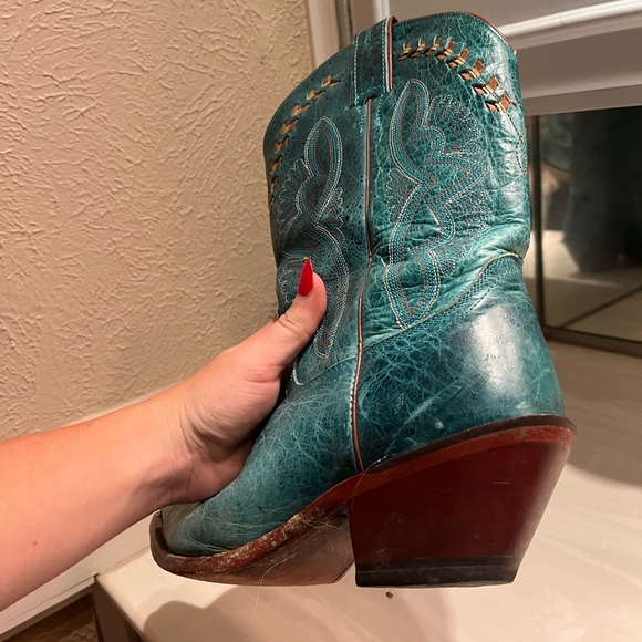 Turquoise boots - Picture 2 of 5